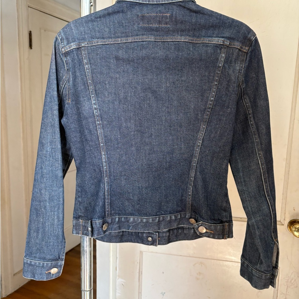 FCUK fitted jean jacket dark small - Picture 3 of 5
